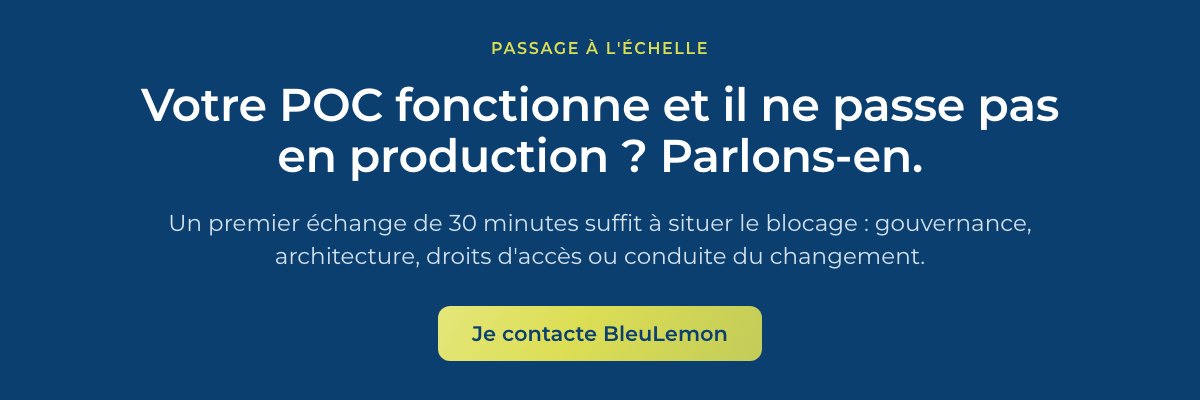 Banner: your POC works and it is not reaching production, talk to BleuLemon.